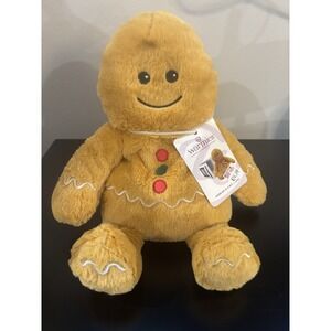 Warmies Gingerbread Person Soothing Warmth Microwavable Plush Weighted Red